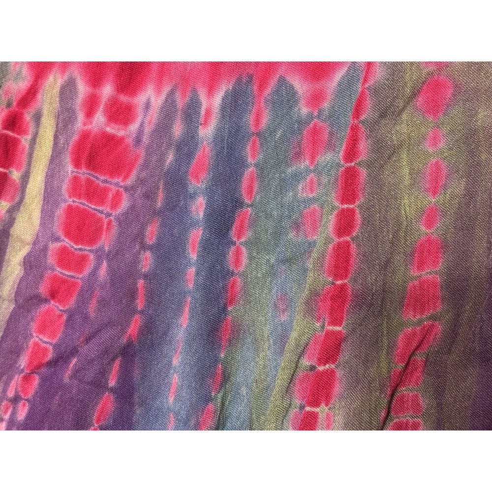 Jessica Taylor VTG Pink Embroidered Trapeze Hippie Boho Sleeveless Dress Sz Med - Picture 4 of 9